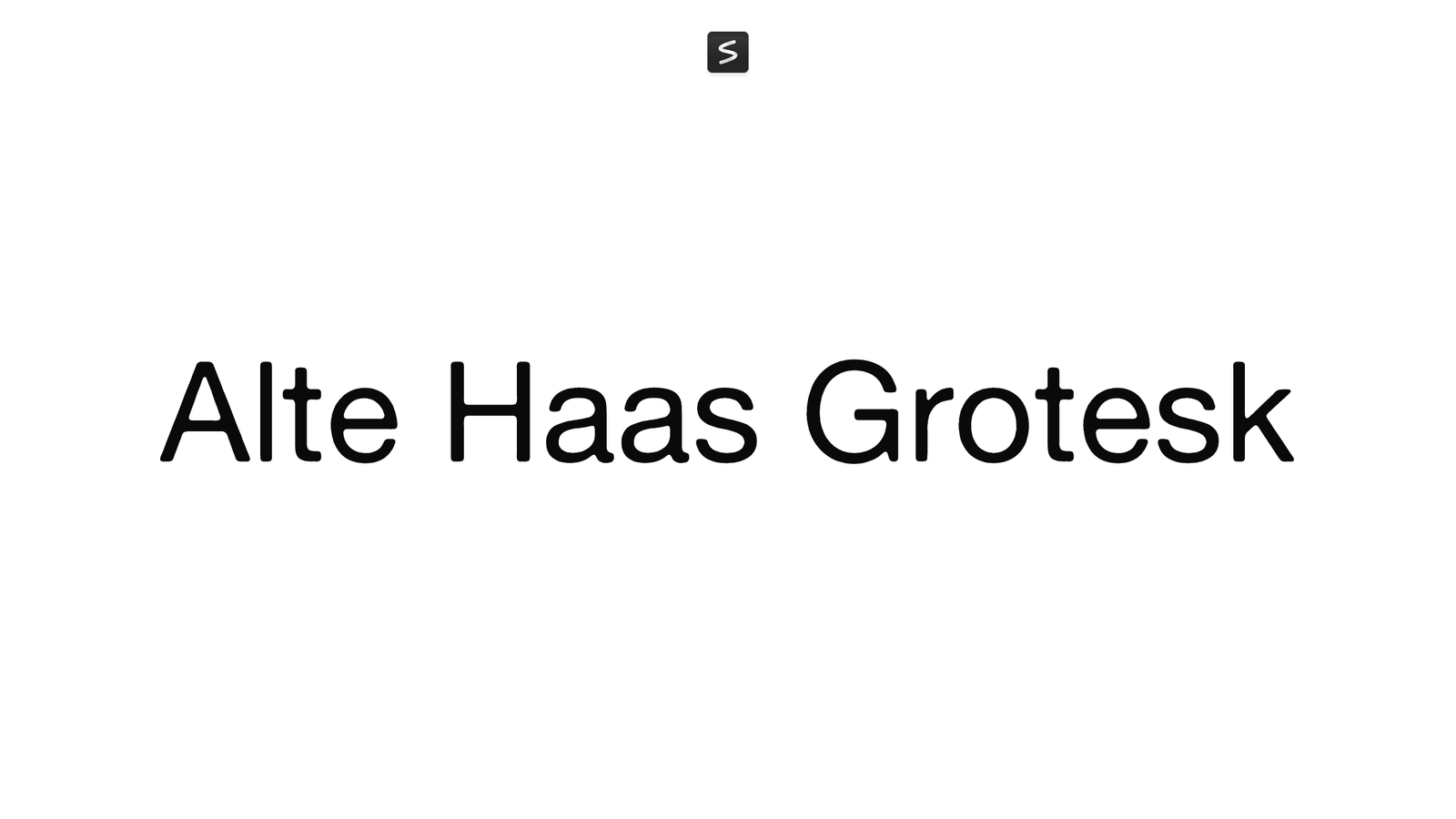 Alte Haas Grotesk