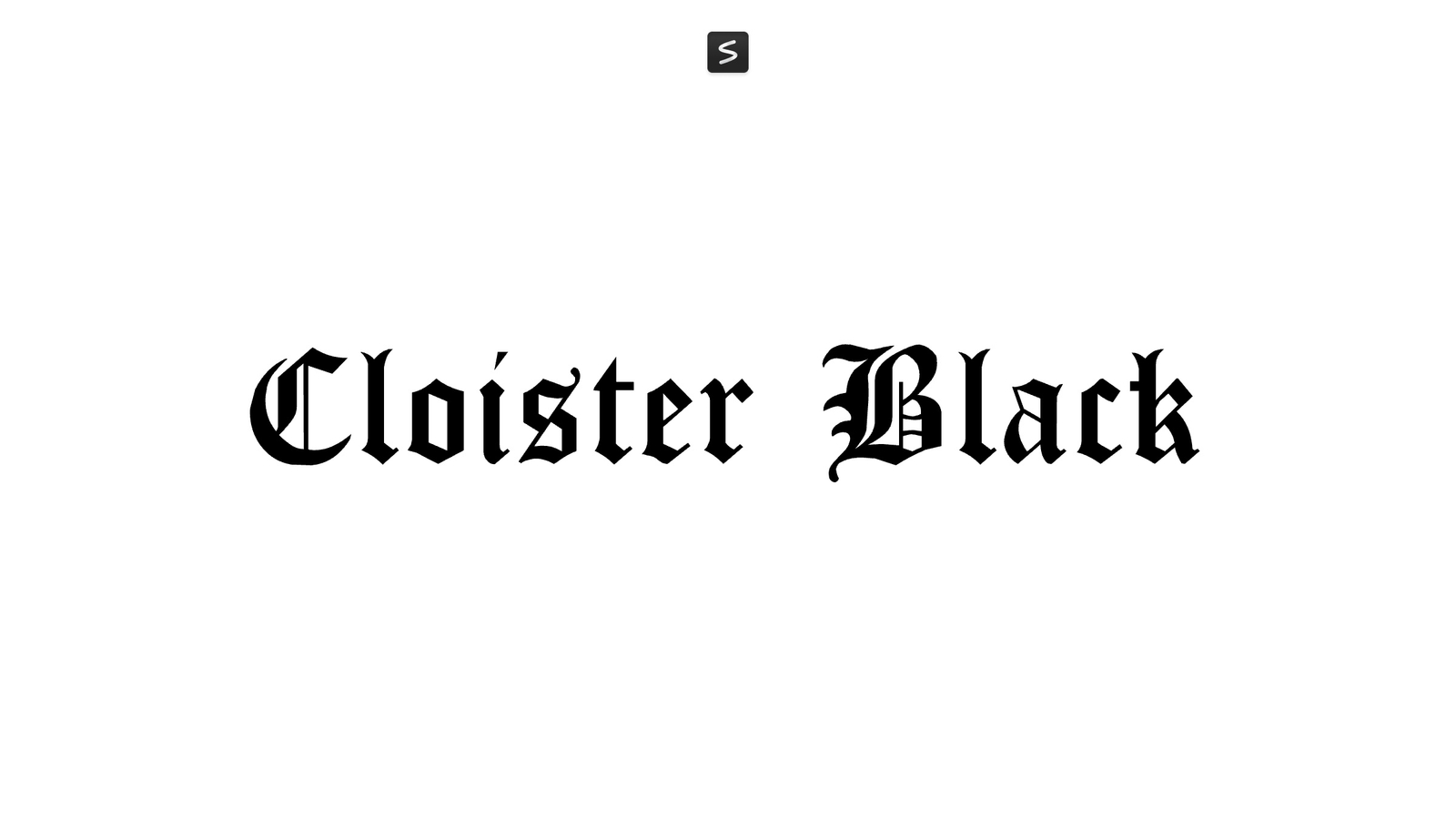 Cloister Black Font
