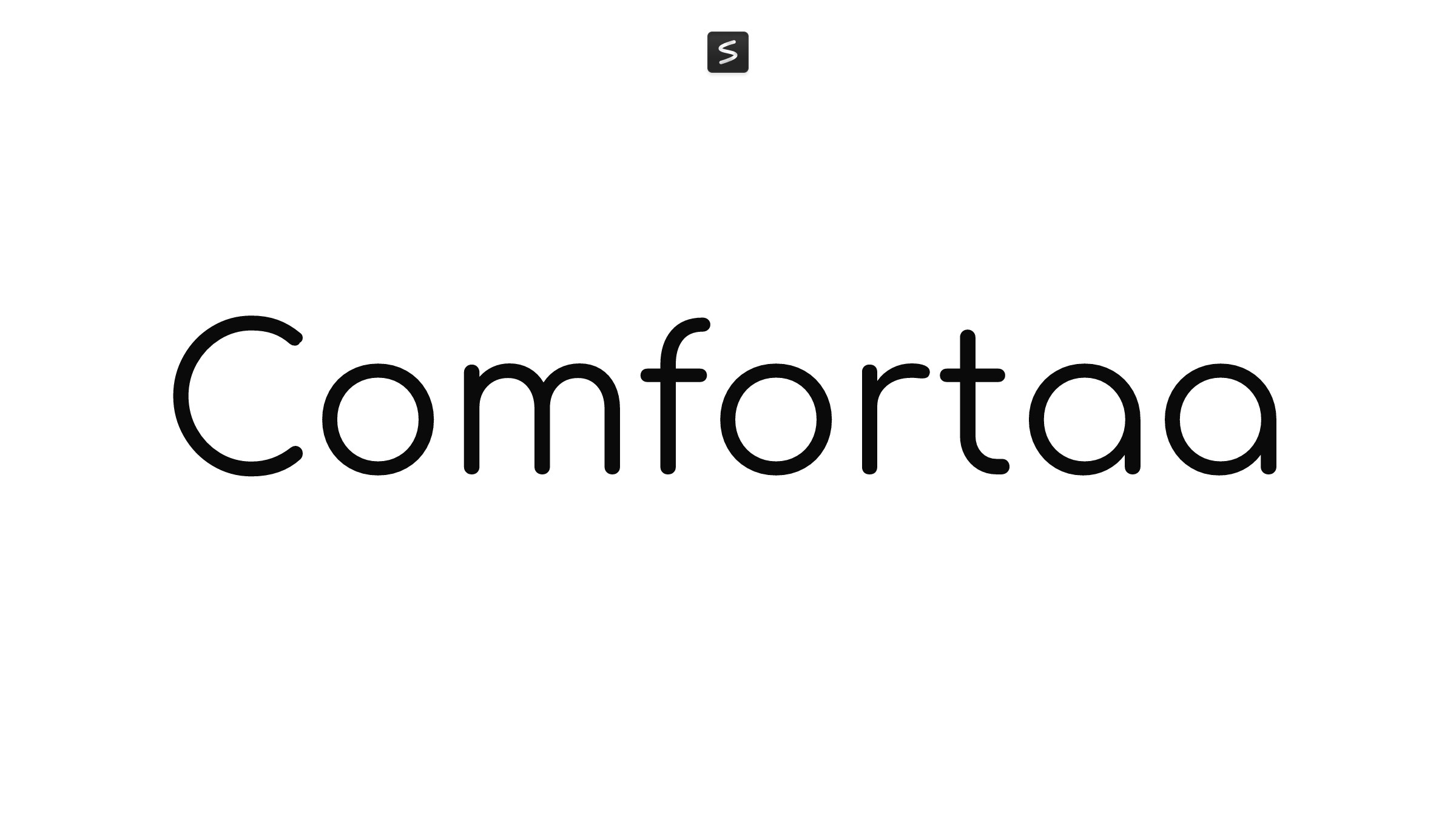 Comfortaa in action