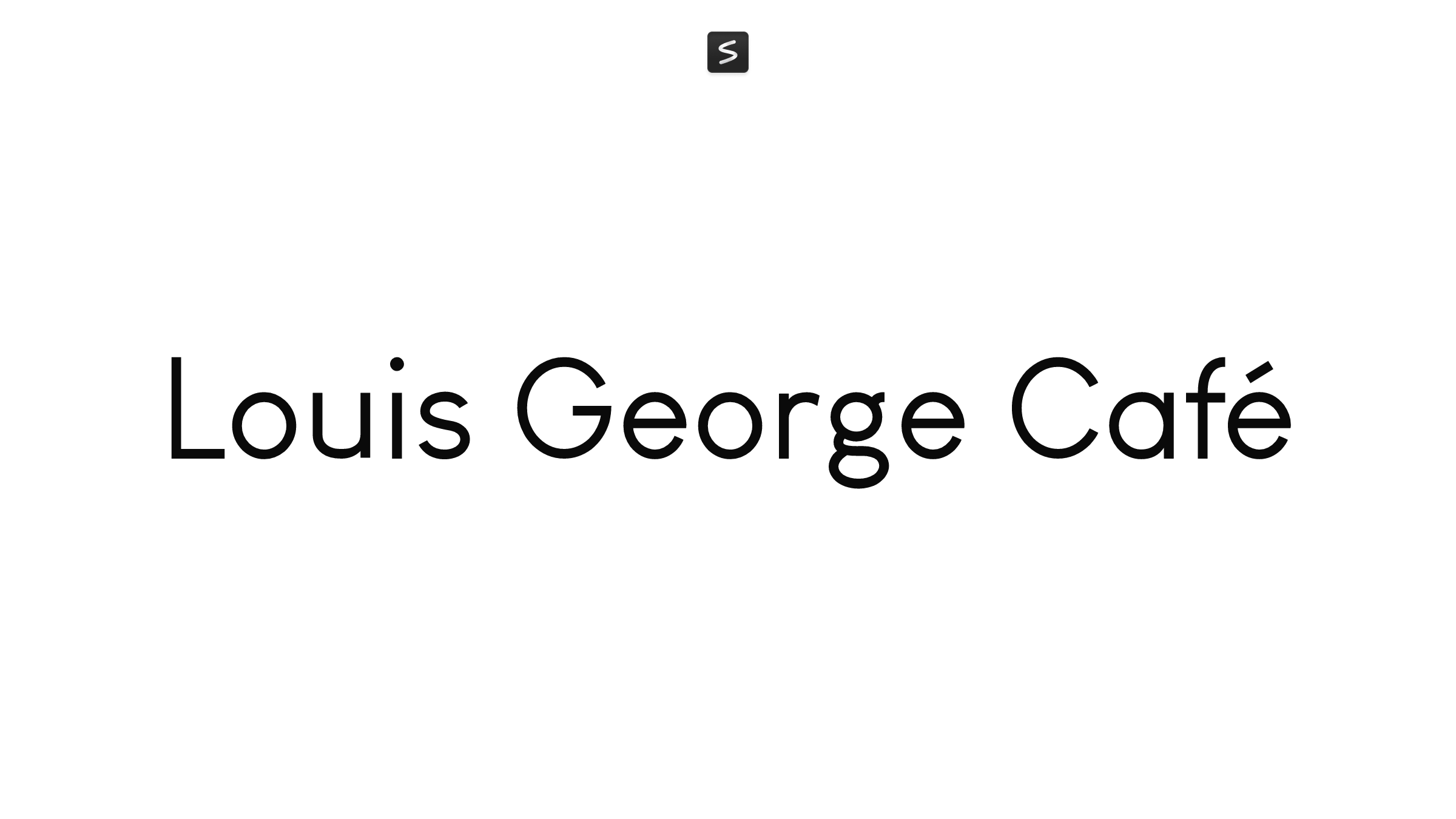 Louis George Café in action