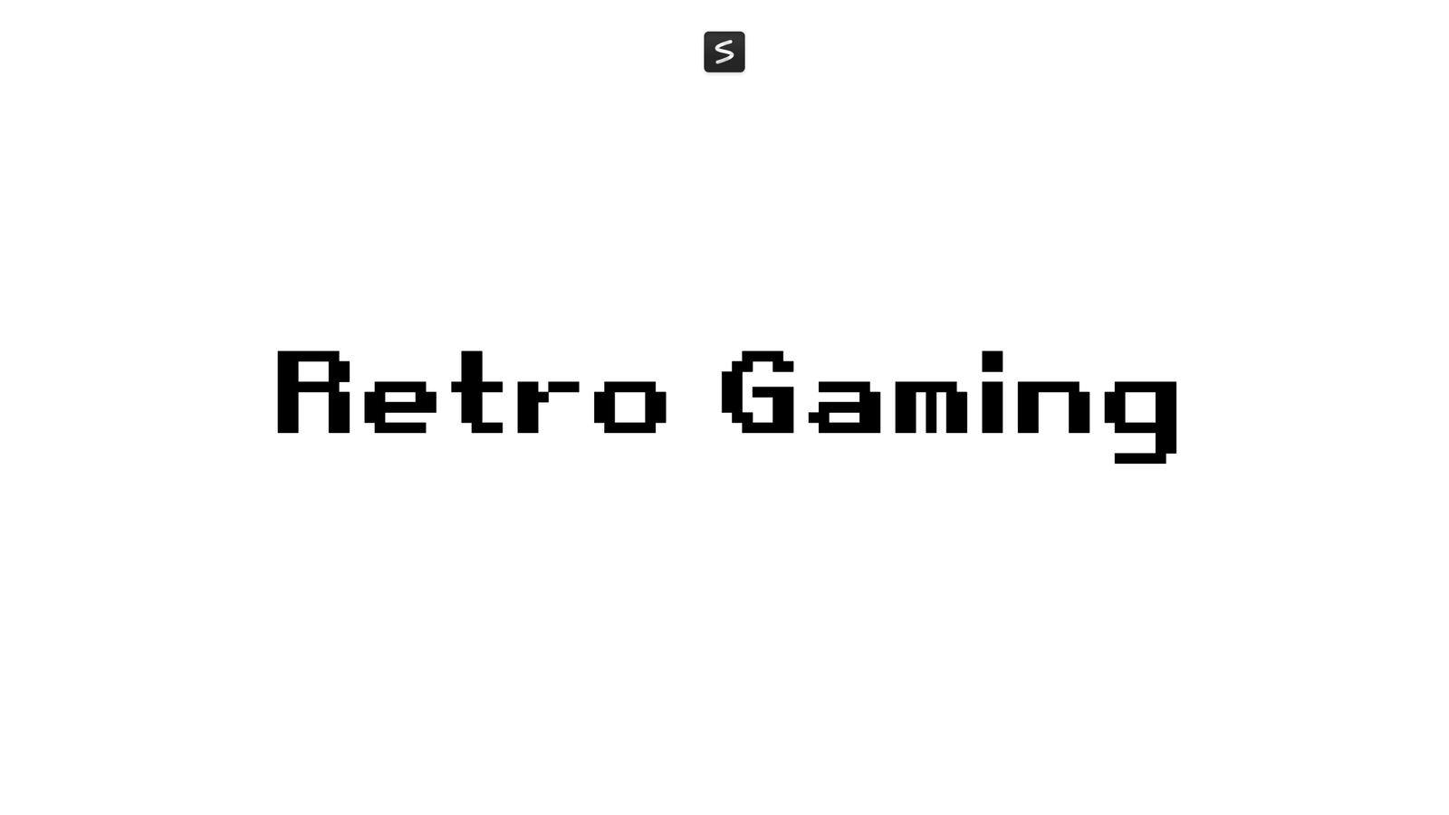 Retro Gaming Font