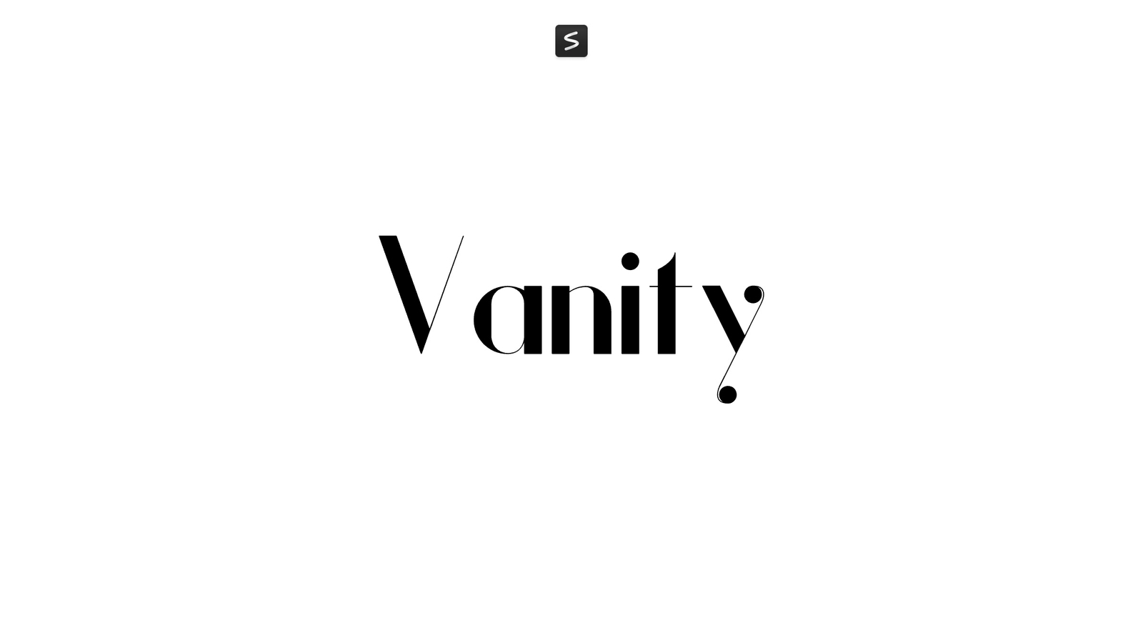 Vanity Font